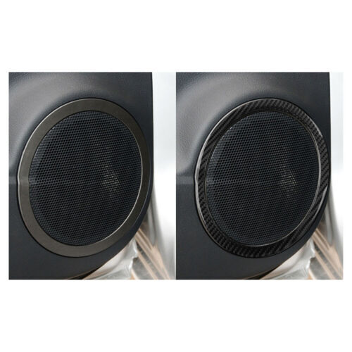 6X for Toyota RAV4 2006-2012 Carbon Fiber Inner Door Audio Speaker Cover Trims