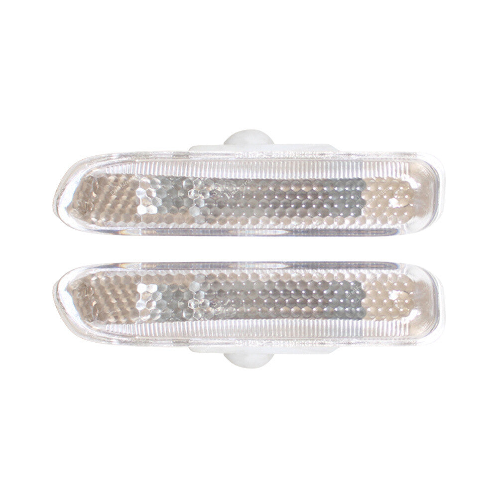 for BMW E46 Coupe 1998-06 Sequential LED Side Marker Indicator Light Cap White