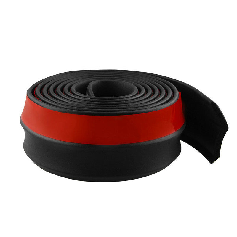 2.5cm Car Protector Front Bumper Lip Splitter Spoiler Valance Chin Rubber Strip