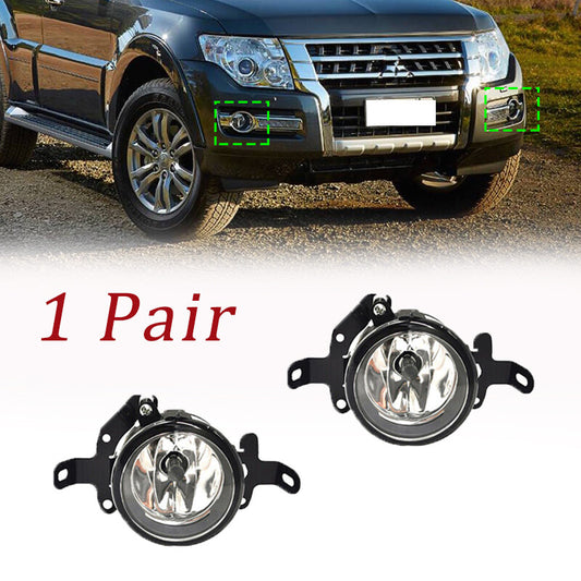 A pair of front bumper fog lights are suitable for 2008-2014 for Mitsubishi Pajero V93 V98 models.