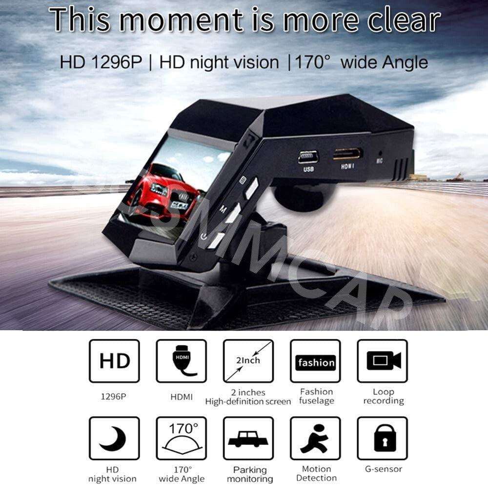 Full HD Dash Cam Driving Recorder Car DVR Camera Parking Monitor Night Vision