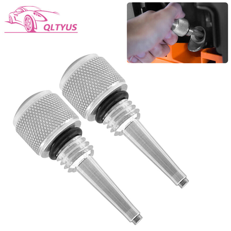 2PC 55201 Magnetic Oil Dipstick M18 x 2.5 For Compatible with WEN 56125i Silver