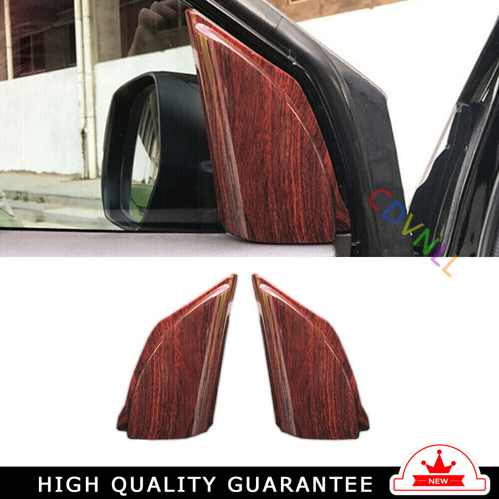 A Post Front Triangle Cover Trim for Honda CRV CR-V 2012-2016 Peach Wood Grain