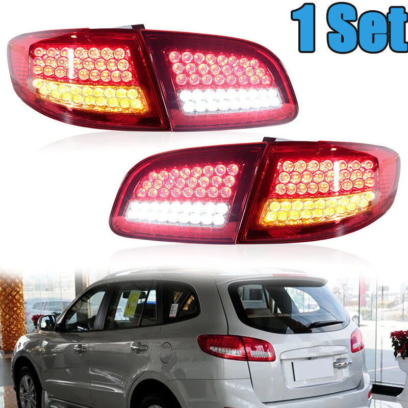 1Set LED Tail Light Tail Lamp Rear Brake Lamp for Hyundai Santa Fe 2007-2012