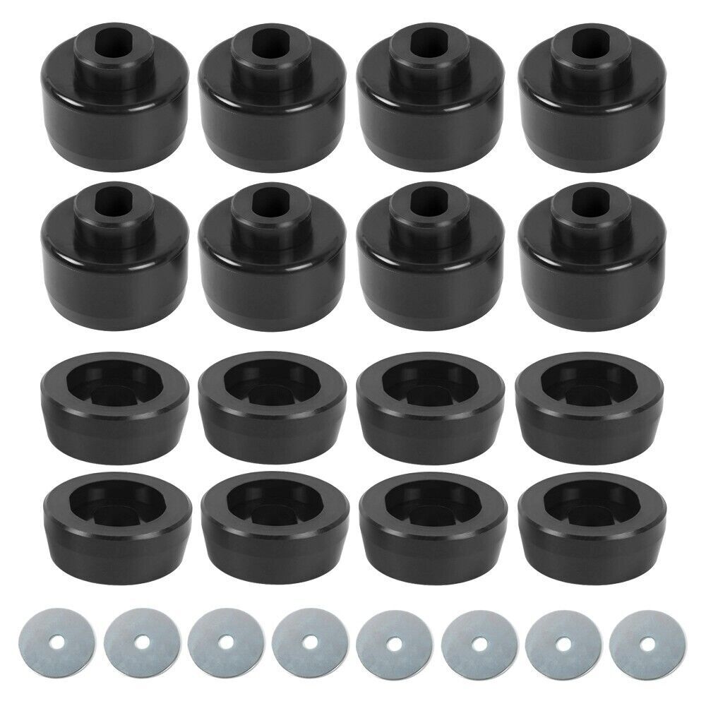 Black Body Cab Mount Bushing Kit For 99-14 Silverado for Sierra 1500/2500