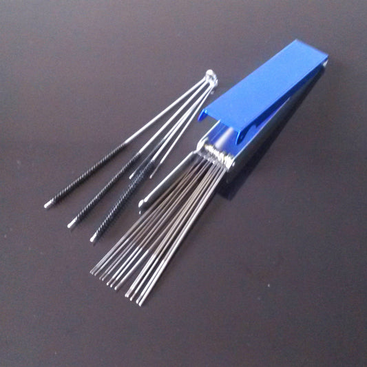 Carburetor Carbon Dirt Deposit Jet Remove Cleaning needle Brush Tool