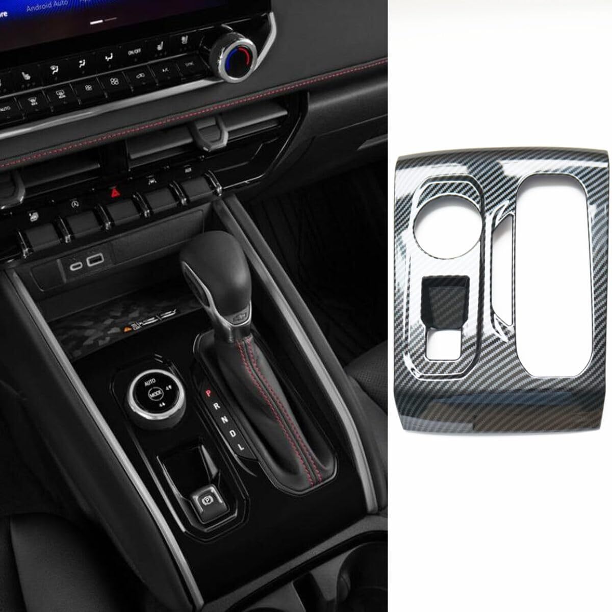 Carbon Fiber Color For 2023-2025 for Chevy Colorado Cab Gear Shift Panel Cover Trim?