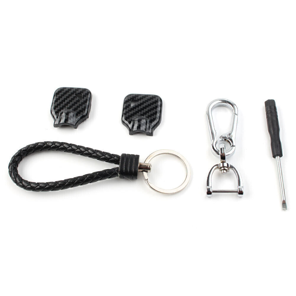 Motorcycle Uncut Blade Blank Key Cover Kit for Harley Touring Street Glide Road