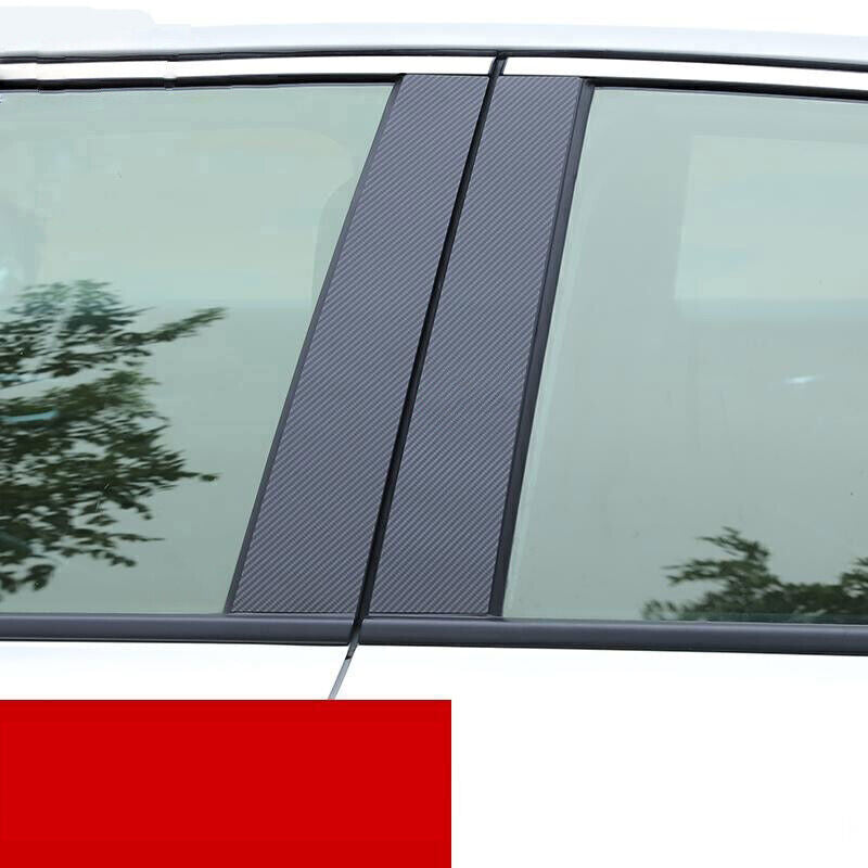 for BMW X5 2014-2018 Carbon fiber Pillar Posts Door Window Molding Strip Trim 8P