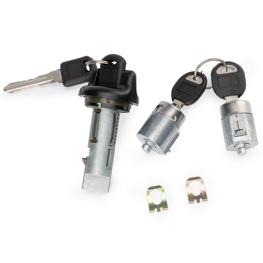 Ignition lock cylinder and door lock tumbler are compatible with for Chevrolet for GMC pickup key similar to