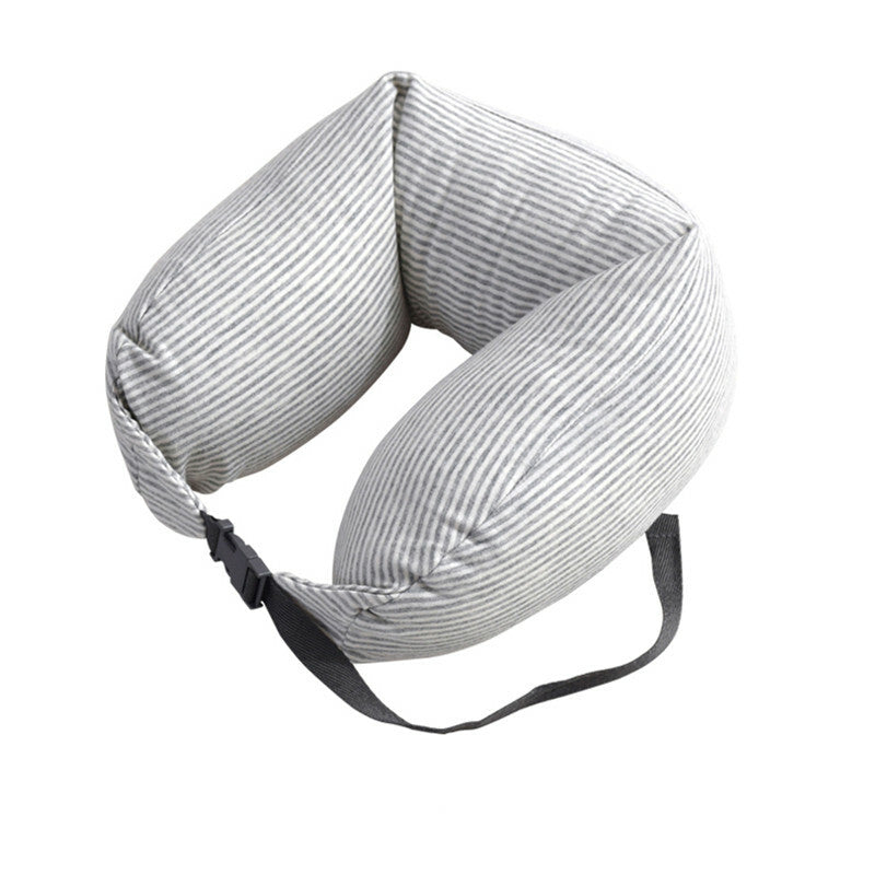 1x Car Universal 2.2FT Travel Soft U-Shaped Neck Pillow Long Strips Cervical Mat