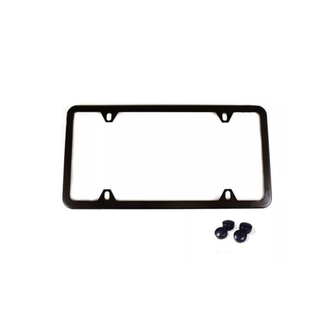 1 piece car license plate frame cover cap trunk 4-hole black for Ram