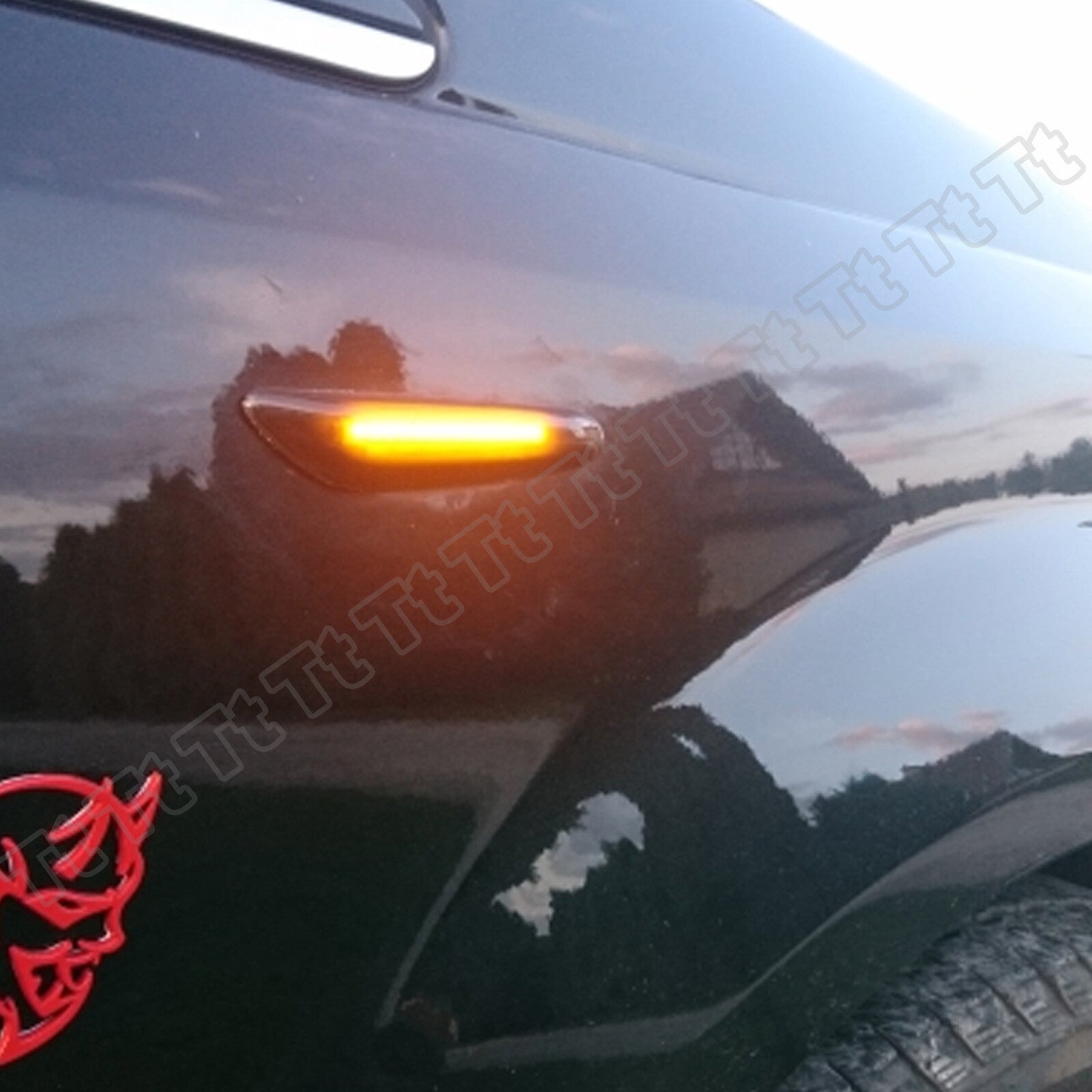 for BMW E60 E61 E82 E88 E90 E91 E92 E93 Sequential Smoke LED Side Marker Lights