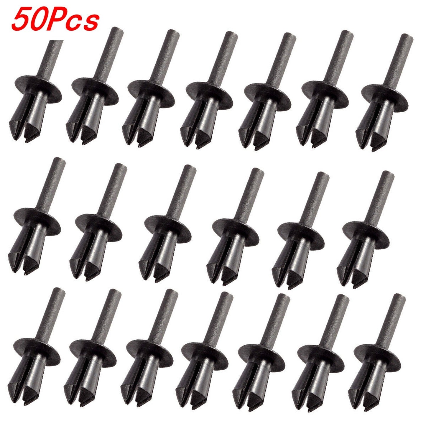 50pcs for BMW Trim Retainer Rivets Clips Nylon Fastener for VW for Peugeot for Citroen