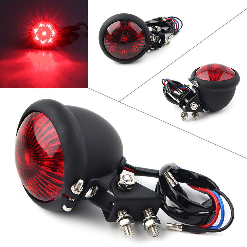 for Harley Bobber Cafe racer 12V LED Rear Tail Light Brake taillight Stop Light