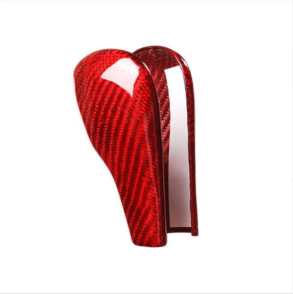 Red Carbon Fiber Gear Shift Knob Trim for BMW 5 Series 96-07 X3 06-10 X5 2004-06