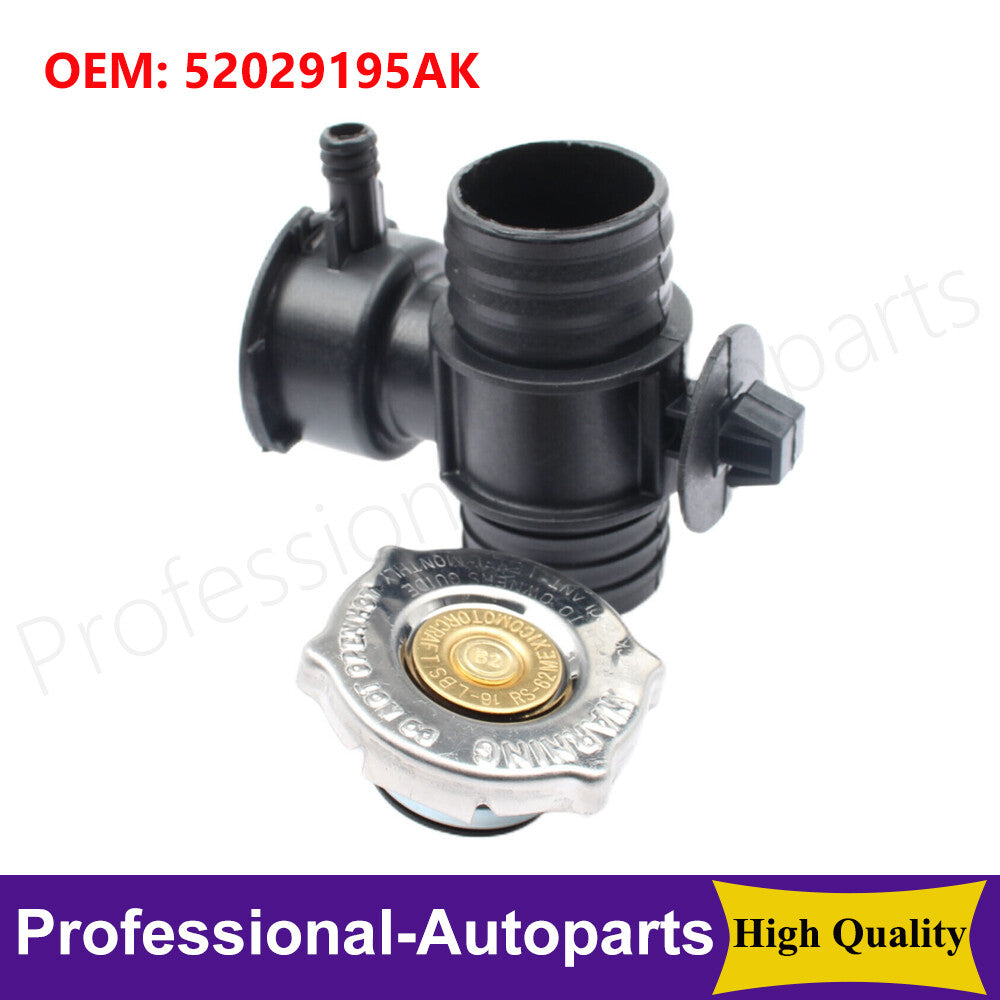Upper radiator hose connector and cover suitable for Dodge Durango, for Dodge Dakota 3.9L, 4.7L, 5.9L