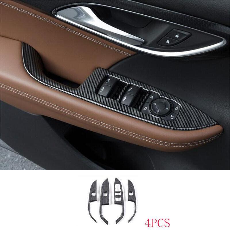 Car for Buick Envision 21-22 ABS Carbon Window Switch Panel Adjust Cover Trim