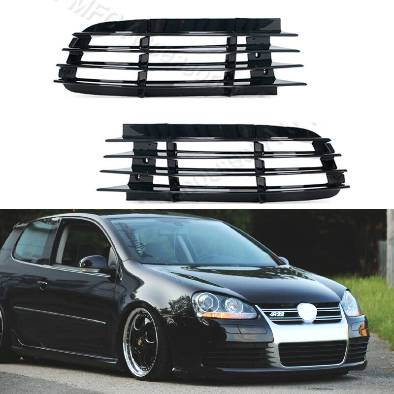 1 Pair for VW for Golf 5 MK5 R32 2005-2009 Frame Front Fog Light Grille