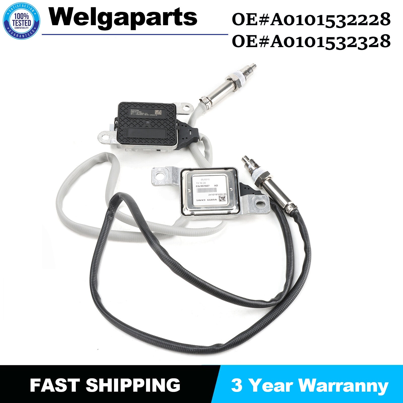 For Cascadia DD13 for Freightliner Inlet+Outlet Nox Sensor A0101532228 A0101532328