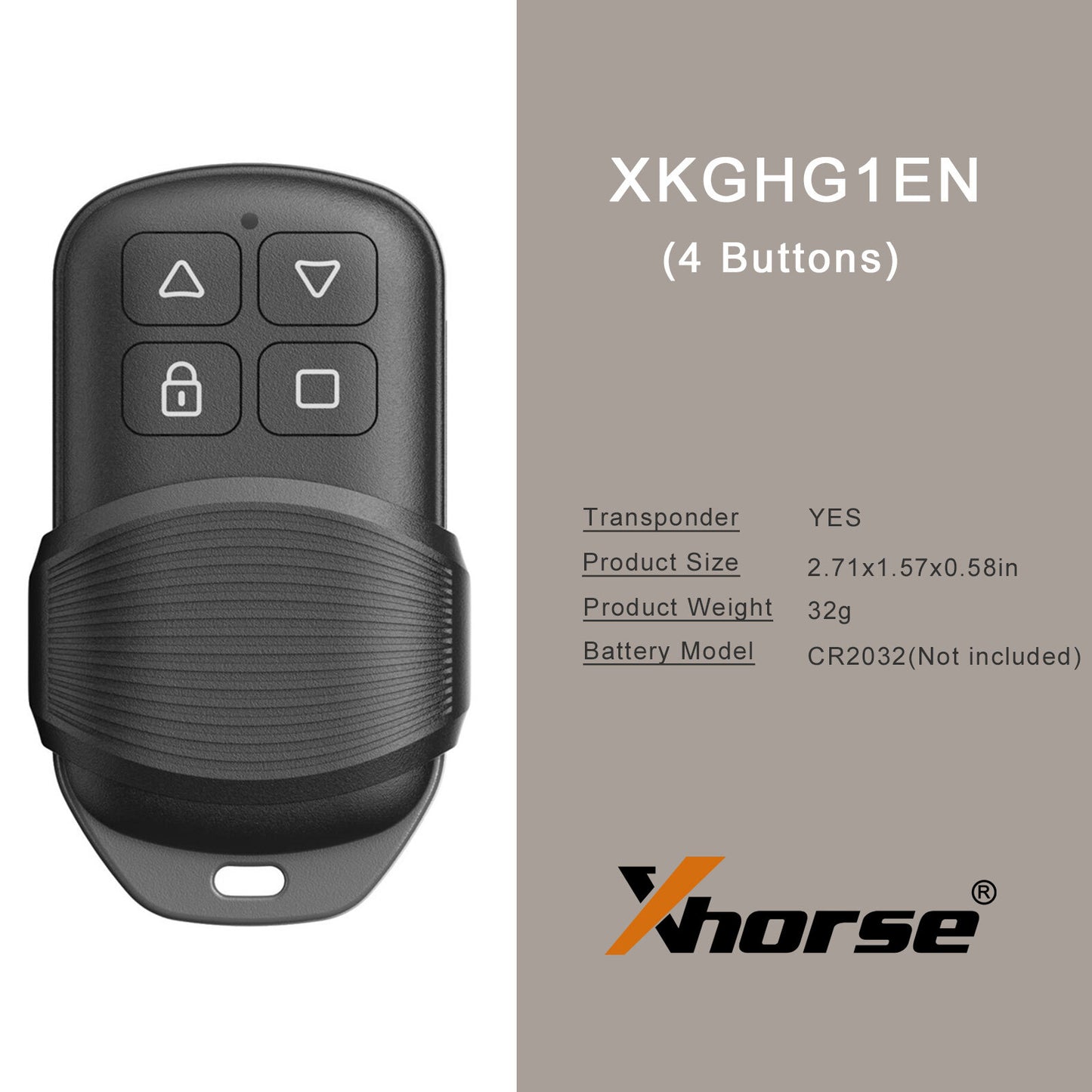 5x XKGHG1EN Masker Garage Remote 315MHZ/433MHZ Support Fixed Code Cloning