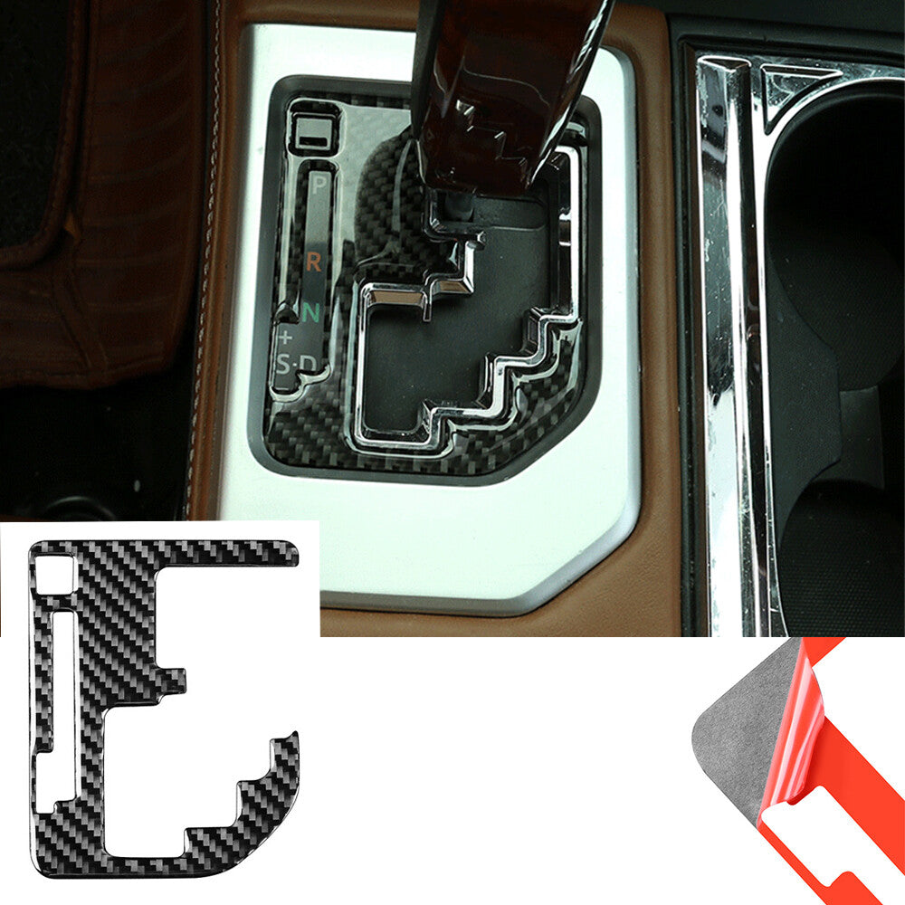 Carbon Fiber Central Control Gear Shift Indicator Trim for T@yota Tundr@ 2014-21