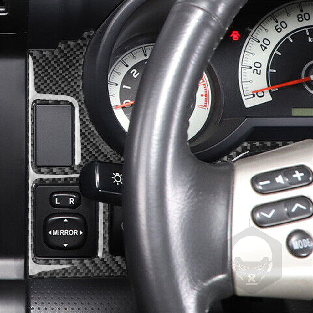 For Toyot@ FJ Cruiser 2007-2021 Carbon Fiber Dashboard Speedometer Lower Cover¡Á3