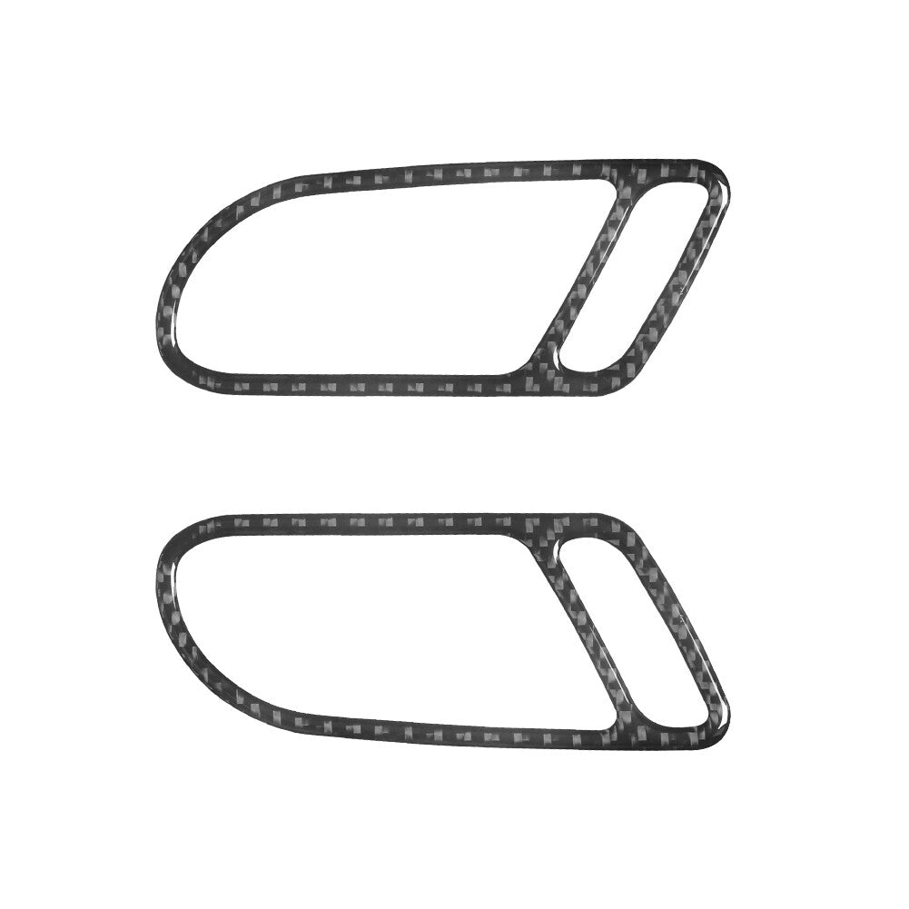 Carbon Fiber Front Door Handel Frame Cover Trim for Volkswagen for Tiguan 2013-2017