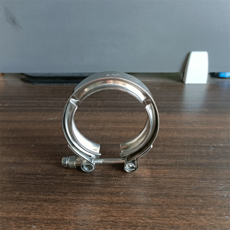 2 V-Band Clamp Stainless Steel for Muffler Turbo Exhaust Downpipe Universal