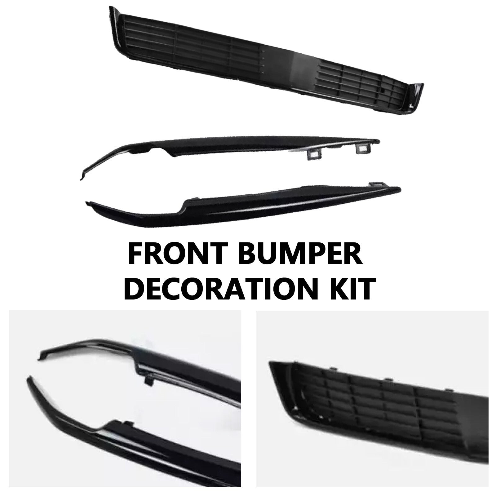 For 2015-2020 for Cadillac for Escalade Front Bumper Lower Grille Fog Light Trims Set