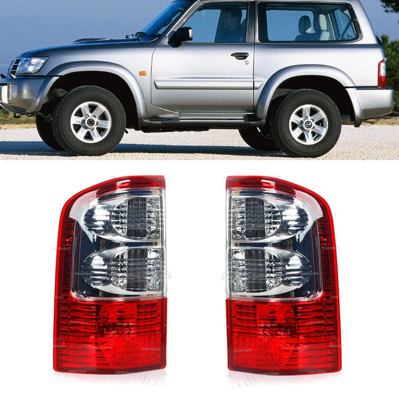 Pair Rear Tail Light for Nissan Patrol GU Y61 2001-2004 back stop Brake Lamp Red