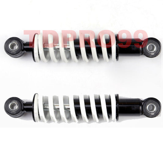 2-pack 190mm rear suspension shock absorbers for pocket off-road bikes, go-karts, and four-wheeled all-terrain vehicles.