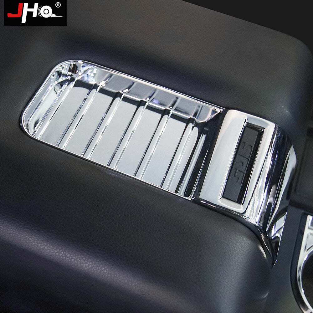Car Central Armrest Cover Trim Frame Chrome Silver for Toyota Tundra 2014-2021