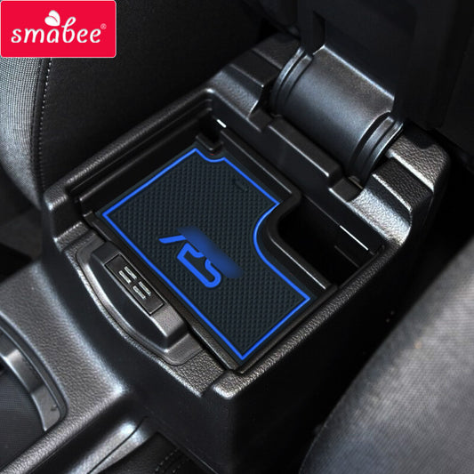Gate Slot Mat for Ford Focus RS 2015 - 2018 Accessories Cup Holder Anti-Slip Pad
