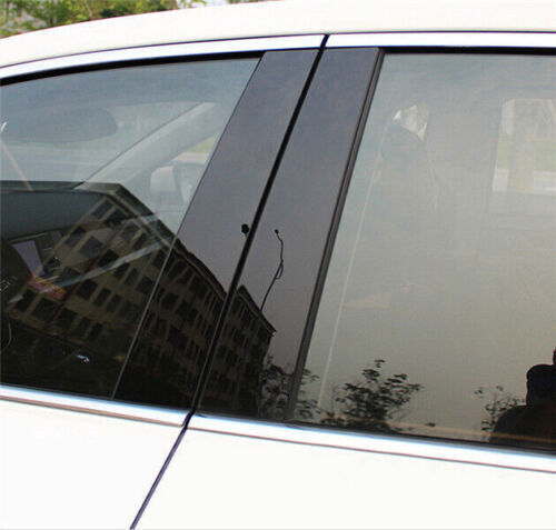 for Cadillac XT5 2017-2023 6pc Black Pillar Posts Set Door Trim Piano Cover Kit