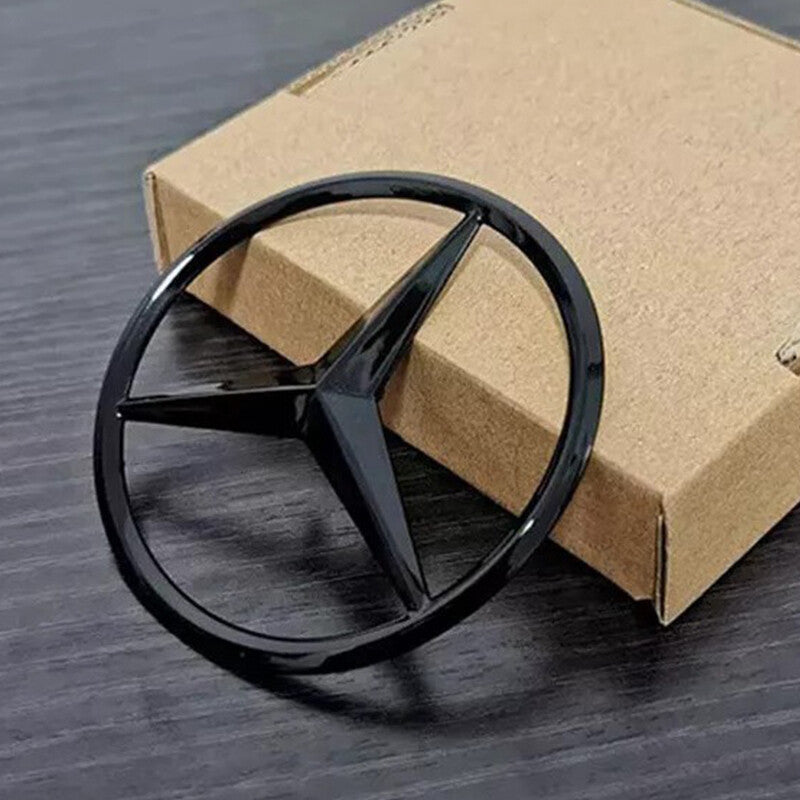 Glossy black rear boot badge with star pattern for Mercedes ML W166 A1668170016