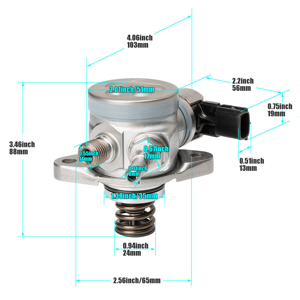 1X High Pressure Fuel Pump 166307214R for Nissan Qashqai for Dacia for Renault 1.2 DIG-T