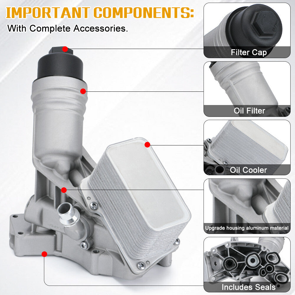 Aluminum Oil Cooler Filter Housing for BMW 340i 440i 540i 740i xDrive 3.0L B58