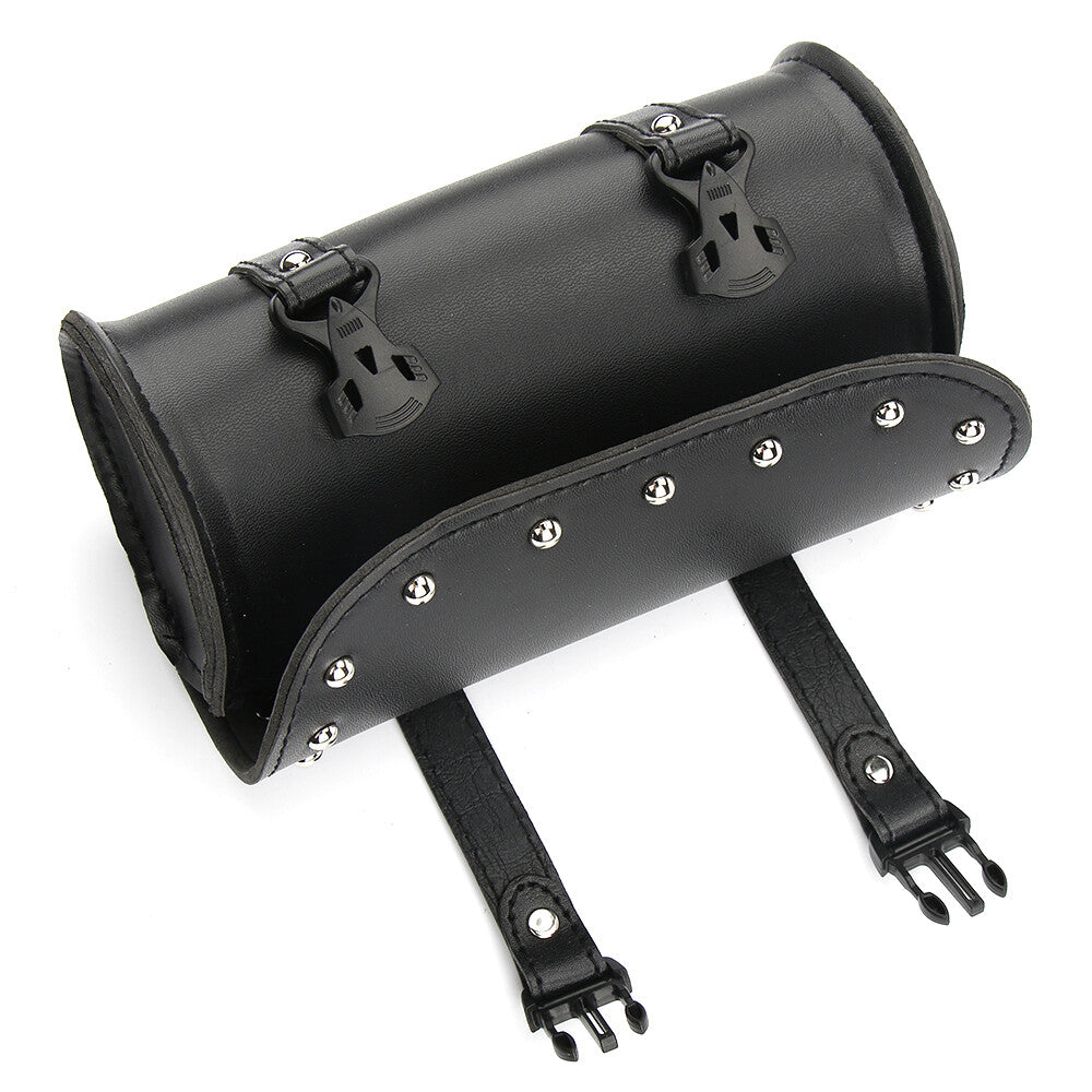 Motorcycle waterproof fork tool bag storage luggage box saddle bag black
