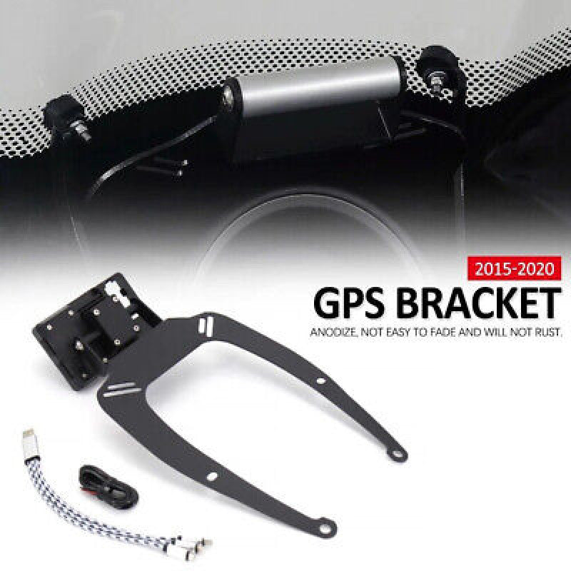 for Yamaha NMAX155 125 Motorcycle GPS Phone Navigation Bracket Charge Port 2015