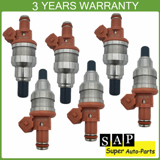 6PCS Fuel Injector 560CC for Mitsubishi Lancer Evolution 5-9 Colt INP-020 MDL560
