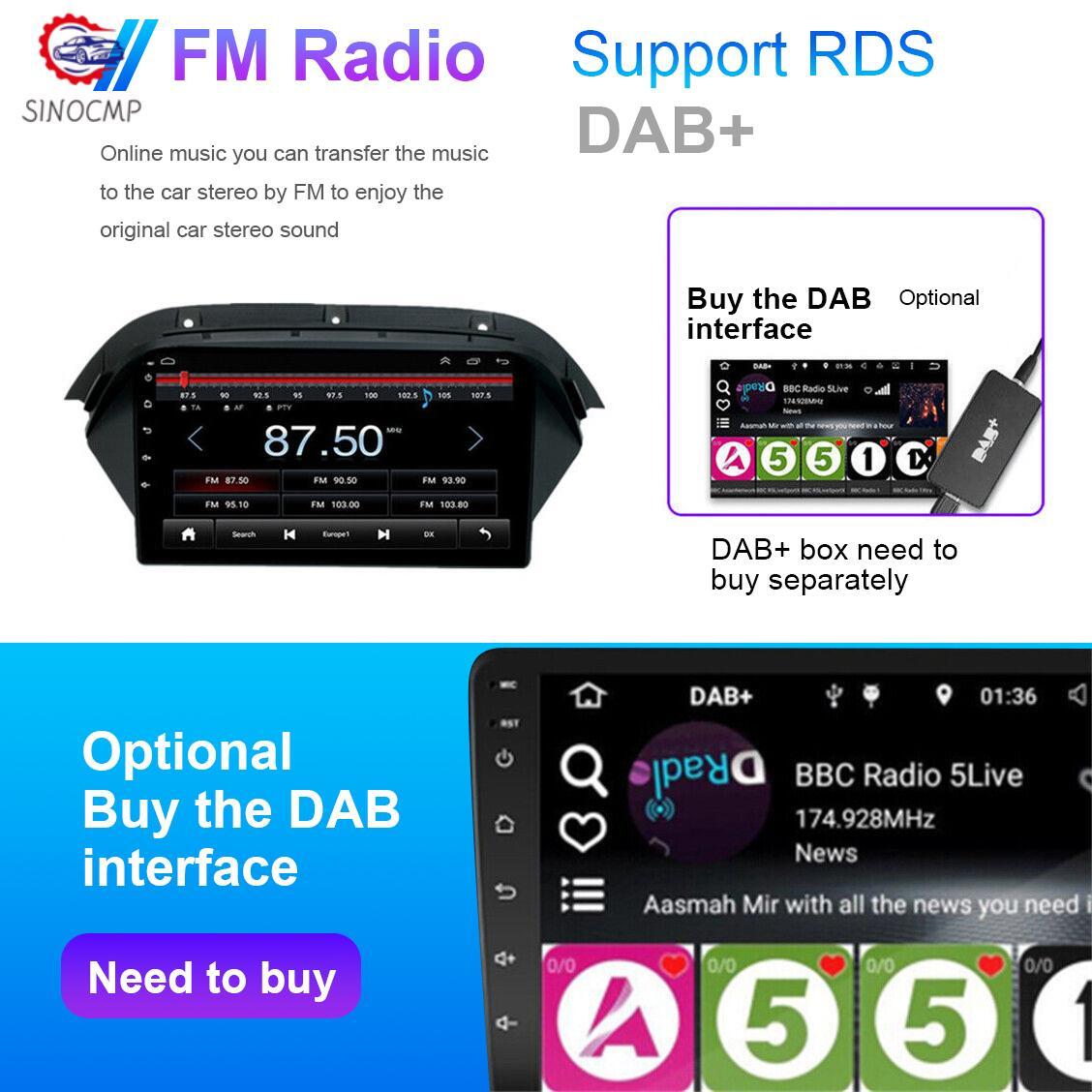 9 Android 12.0 Stereo Radio GPS Wifi with Carplay for Honda for Acura MDX 2007-2013
