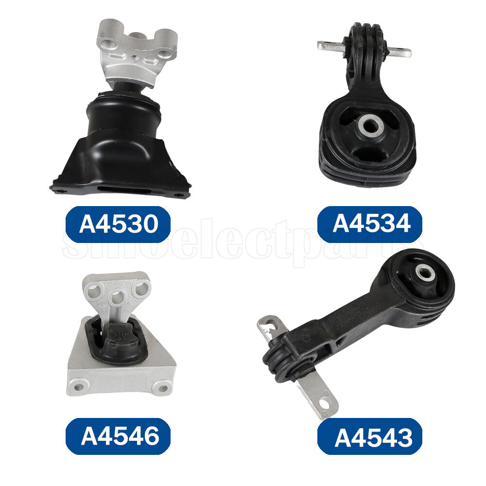 4PCS Engine Motor  Trans Mount Set Fit For 2006-2009 for Honda for Civic 1.8L Automatic