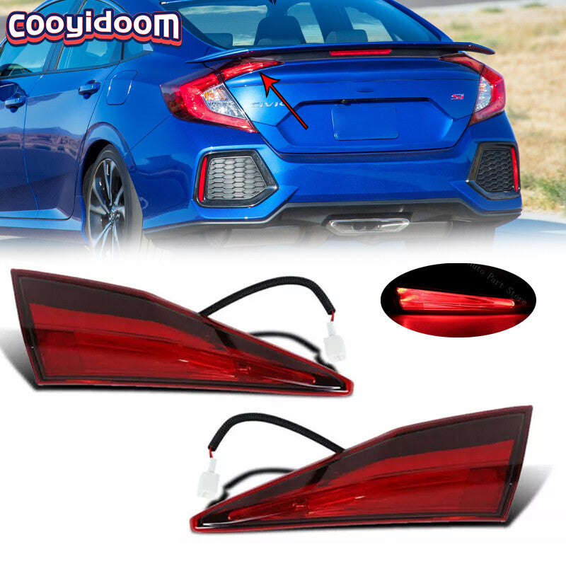 LHRH rear inner taillights and brake lights are compatible with 2016-2017-2020 for Honda for Civic sedans.