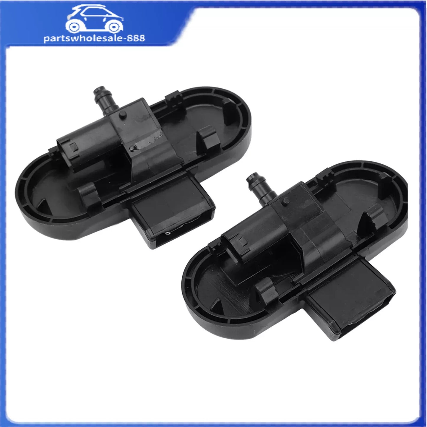 2-Pack Heated Windshield Washer Spray Nozzles Suitable for Audi A4 S4 B8 A5 S5 new