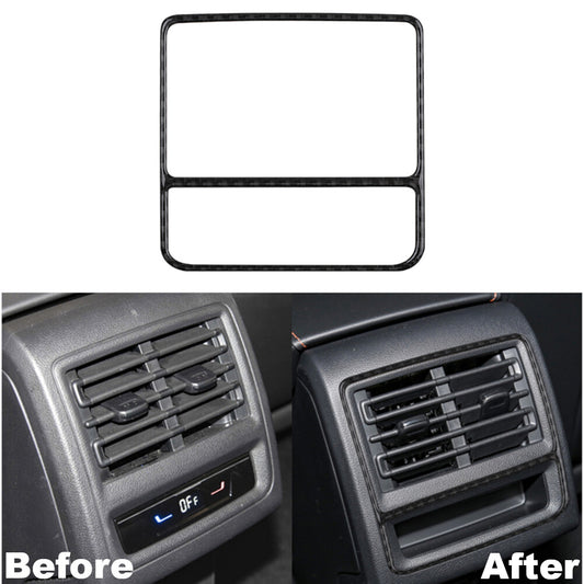 Rear for Seat Air Vent Outlet Frame Carbon Fiber Trims for VW for Golf 8 MK8 GTI 2021