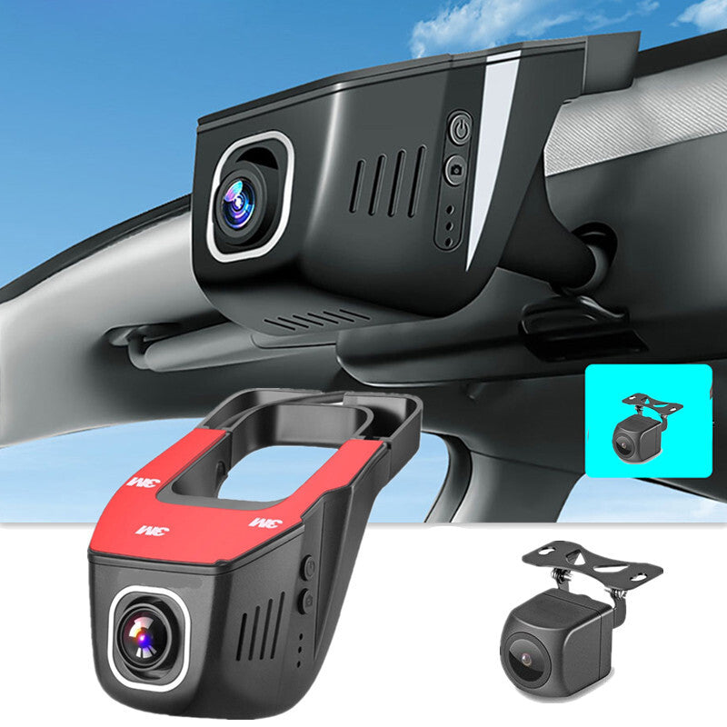 Driving Recorder Car DVR Hidden WIFI Front Rear Dual Lens Surveillance Camera