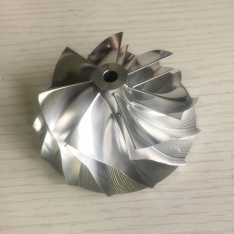 K16 57.00/71.00mm 7+7 Blade High-Performance Turbine Billet Compressor Wheel