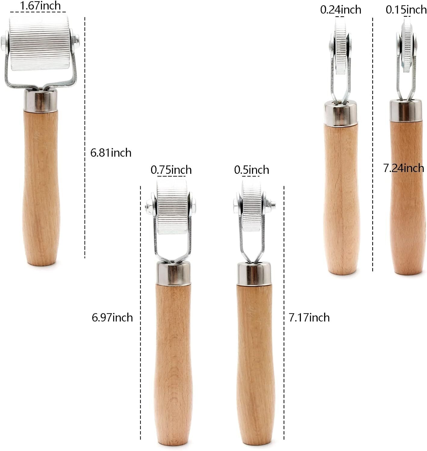 5-piece metal mounting tool set for car noise reduction rollers