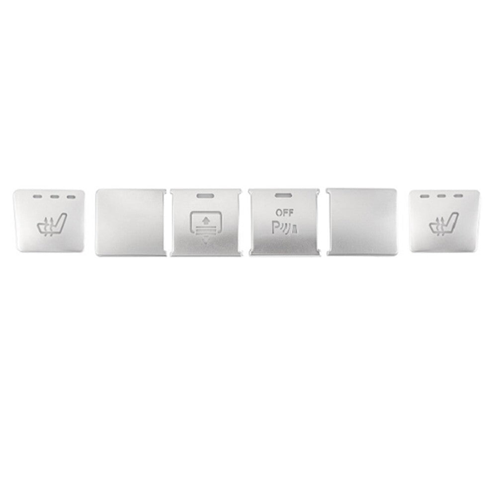 6 x for Mercedes-Benz W204 Center Console for Seat Heater Function Switch Cover Trim